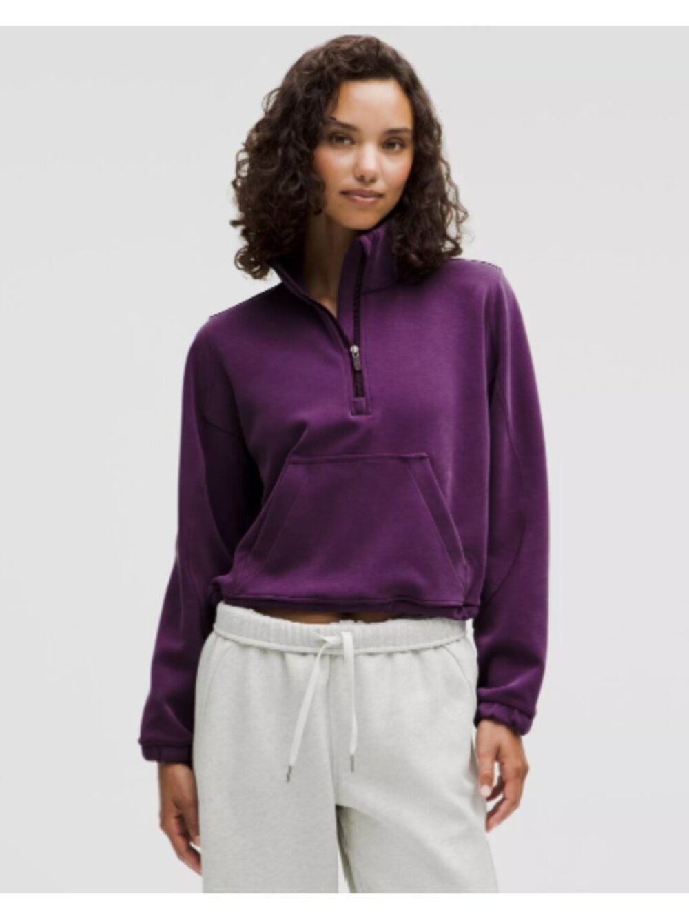 lululemon - Brushed Softstreme Half Zip (Dramatic Magenta)